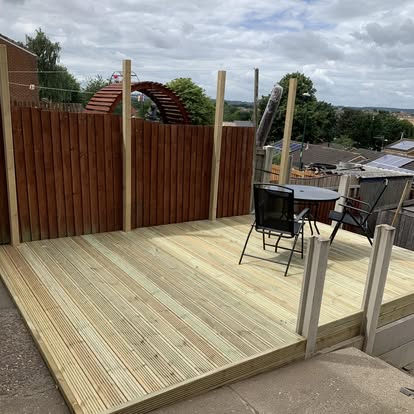 Decking project by Woodland Views