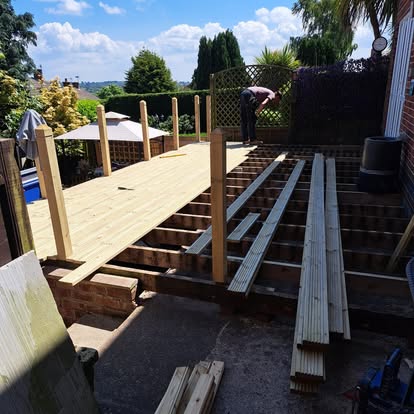Decking project by Woodland Views