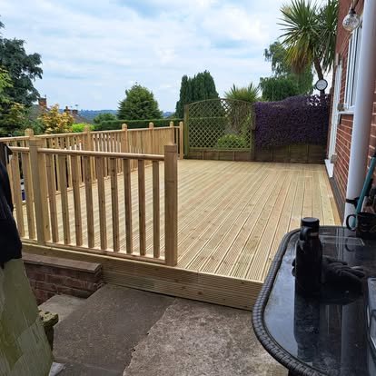 Decking project by Woodland Views