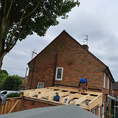 OSB deck on flat roof same project as 474734866
