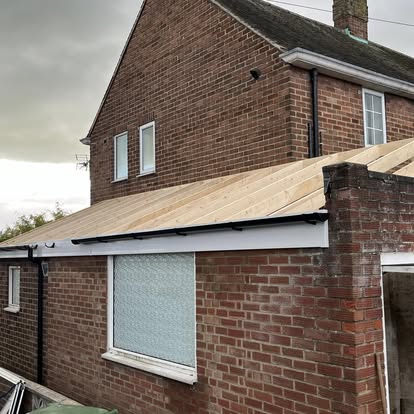 Loft extension timber frame on semi-detached house