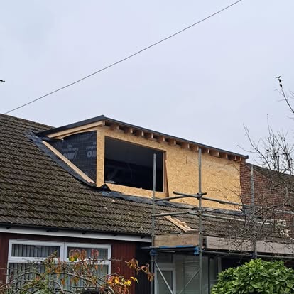 Dormer loft extension OSB frame semi-detached