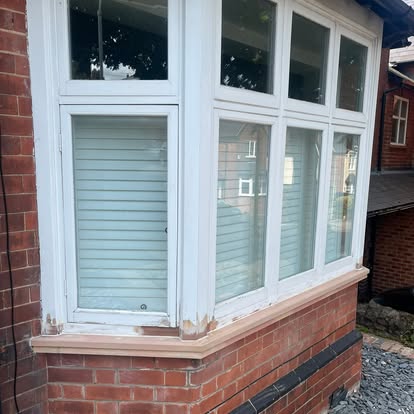 Bay window cill area during replacement works