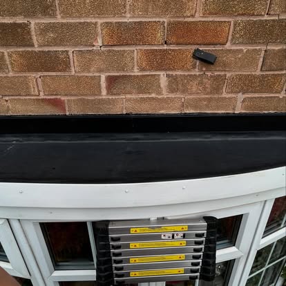 Completed EPDM rubber roof on bay window