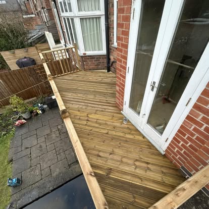 Ground-level decking nearing completion